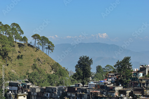 Beautiful landscape view of mountain lifestyle.