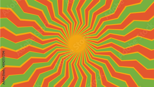 Minimal Swirl Groovy Starburst