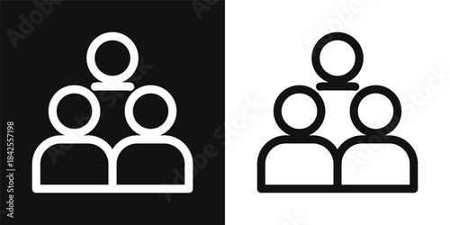 Group Simple and clear vector icon illustrating an essential idea or function