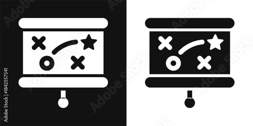Strategy Simple and clear vector icon illustrating an essential idea or function