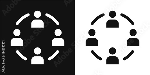 Networking Simple and clear vector icon illustrating an essential idea or function