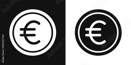 Euro Simple and clear vector icon illustrating an essential idea or function
