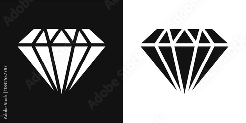 Diamond Simple and clear vector icon illustrating an essential idea or function