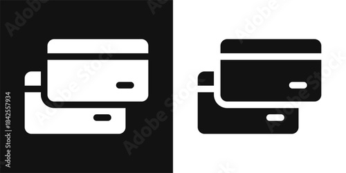 Card Simple and clear vector icon illustrating an essential idea or function