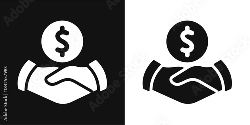 Deal Simple and clear vector icon illustrating an essential idea or function