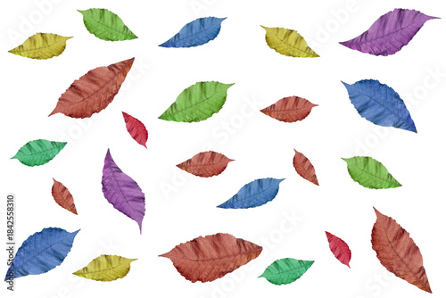 Fondo de hojas otoñales.