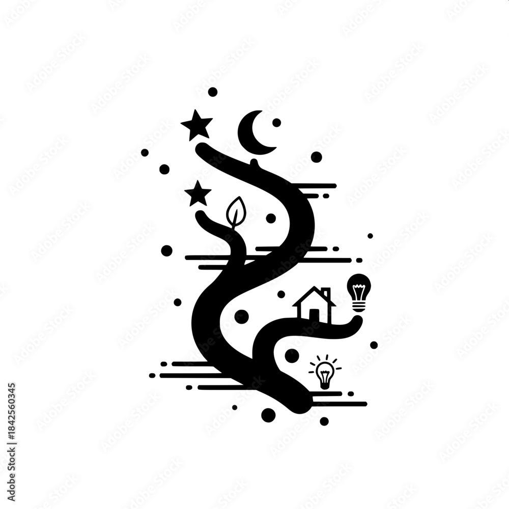 Fototapeta premium vector illustration of an abstract background