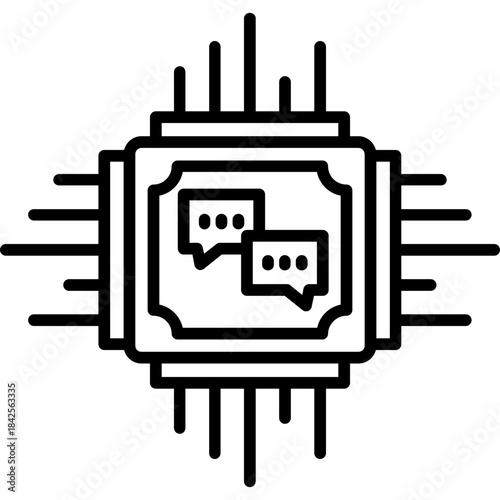 Language Processing Icon