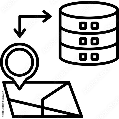 Geospatial Mapping Icon