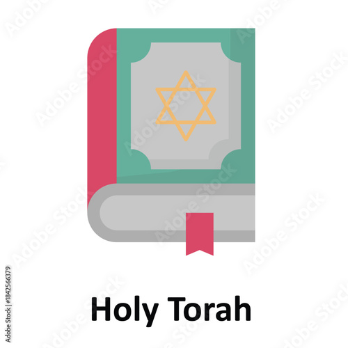 Holy Torah Vector icon which can easily modify or edit