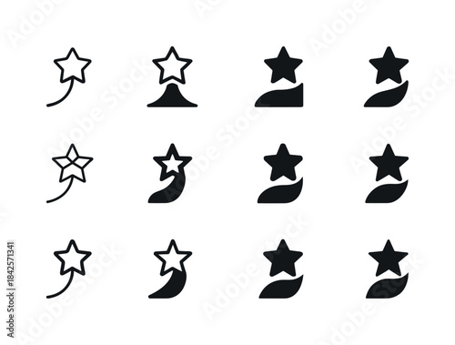 Dream Symbols Icon Set. Dreams coming true. Icon set. Set Logo o