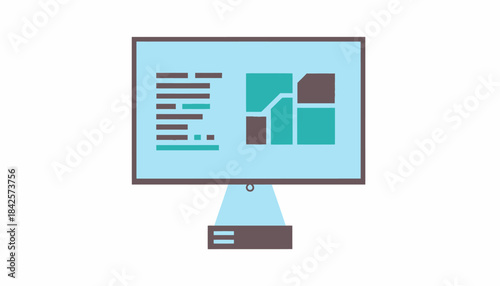 A running code demonstration on a projector screen showcasing the final result of a completed coding project.