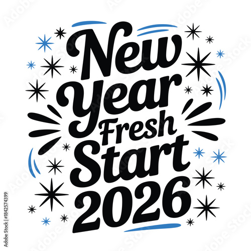 Bring on 2026 A celebratory graphic with sparkling new adventures ahead