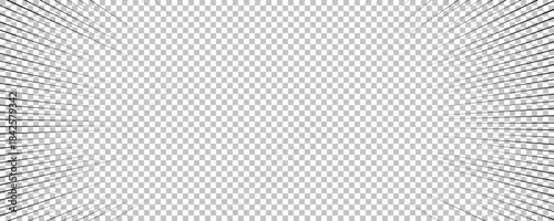 Black comic book transparent background