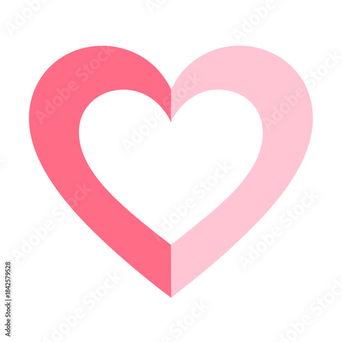 Różowe serce walentynkowe dekoracja