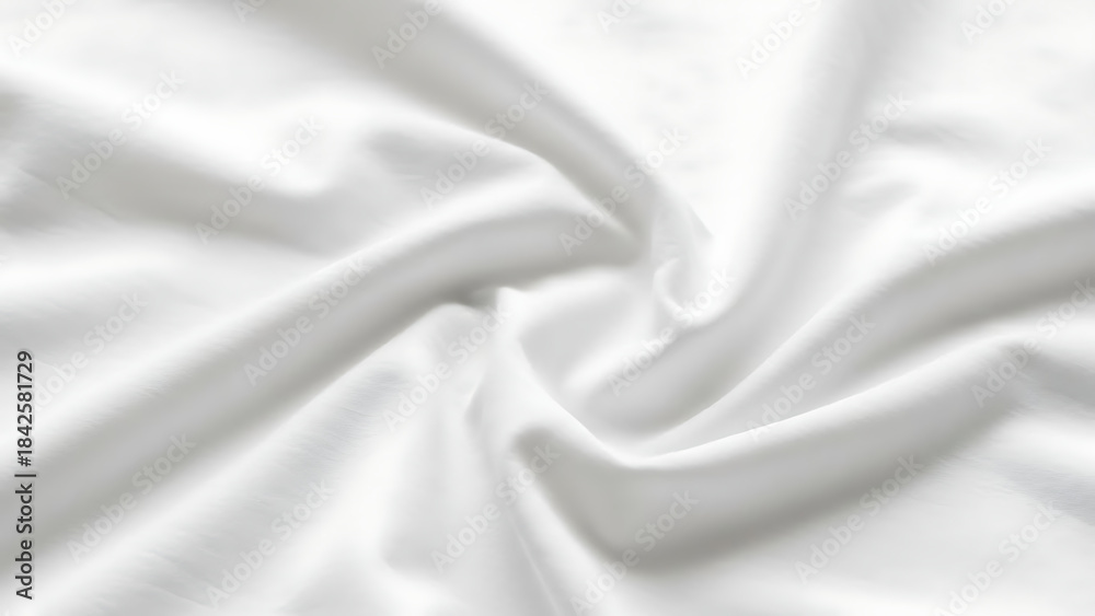 Fototapeta premium Smooth white satin fabric texture