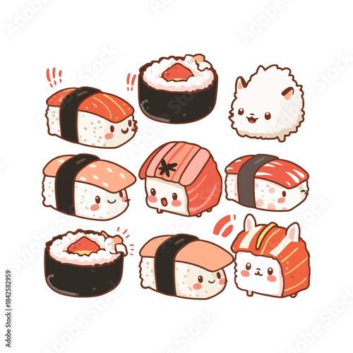 Cute Sushi Design Very Cool