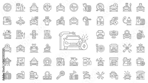 Business web icons set collection illustration design pattern with people symbol sign vector arrows for internet computer travel
