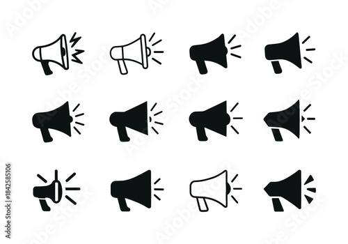 Youth Movement Icons. Music culture and youth movements. Icon se