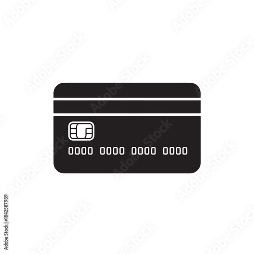 Credit Card Icon for Payment, Banking, Finance, Transaction, and Digital Purchases