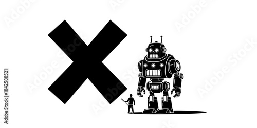 Human Error: The AI Era Eliminates Imperfect Human Labor. Technology Dominance.