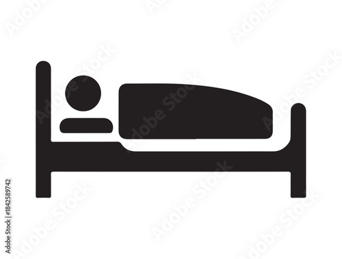 Private Room in silhouette white background.