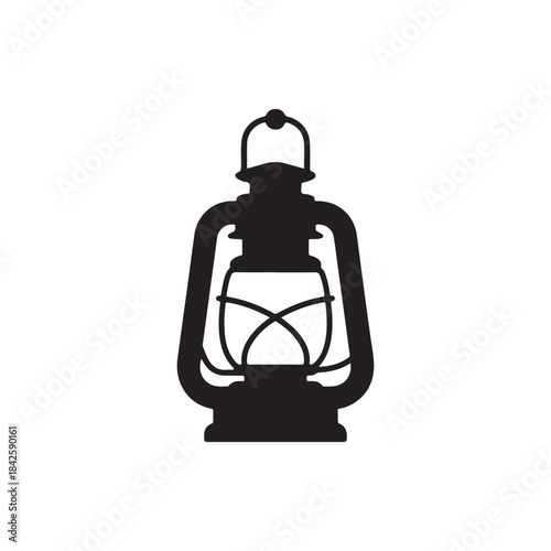 vintage oil lamp. vector eps 10