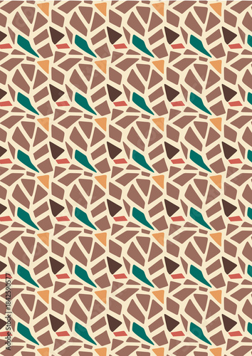 Tableau sur toile Motif safari coloré de tâches de girafes– Fond répétable pour designs créatifs e