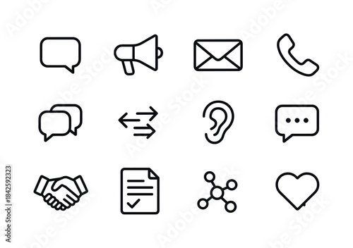 Trust & Communication Icons. Trust & Communication. Line icon se