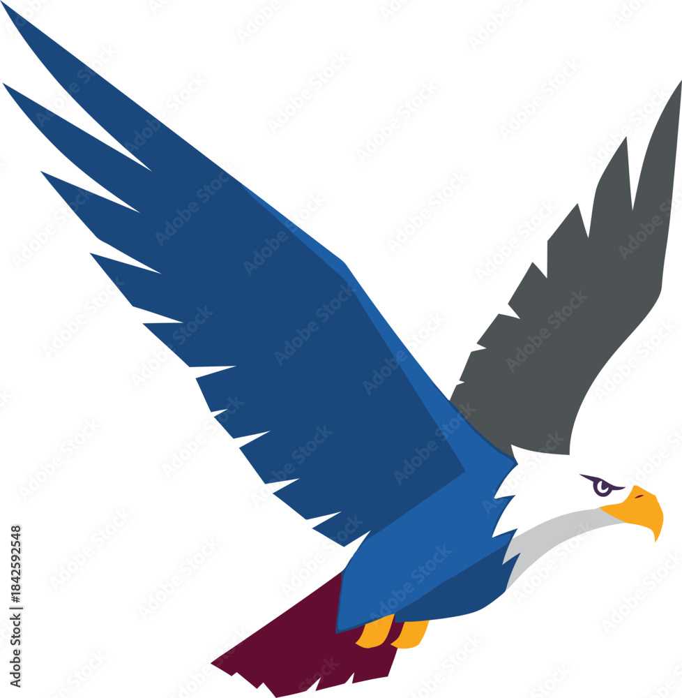 Obraz premium vector illustration of a eagle