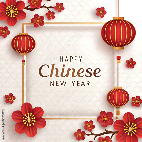 Chinese New Year poster and template