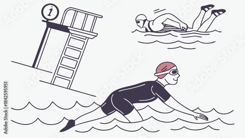  Swimming & Water Sports Icon Bundle