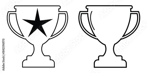 Trophy icon. Trophy cup, winner cup, victory cup icon. Reward symbol sign for web and mobile eps 10