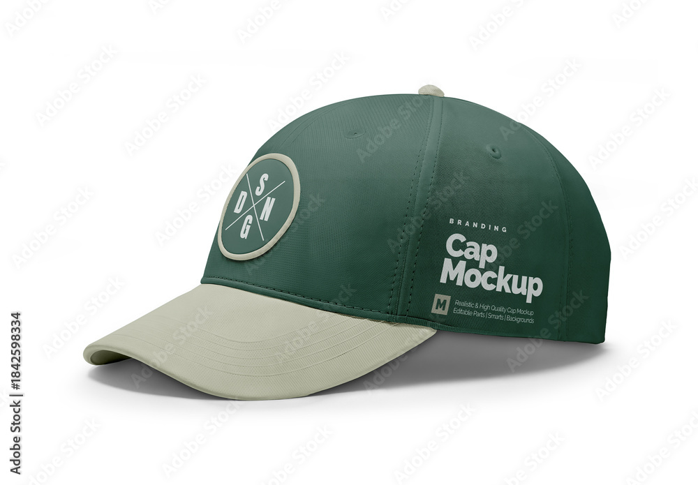 Cap Sample Website Cap Mockup Stock Template | Adobe Stock