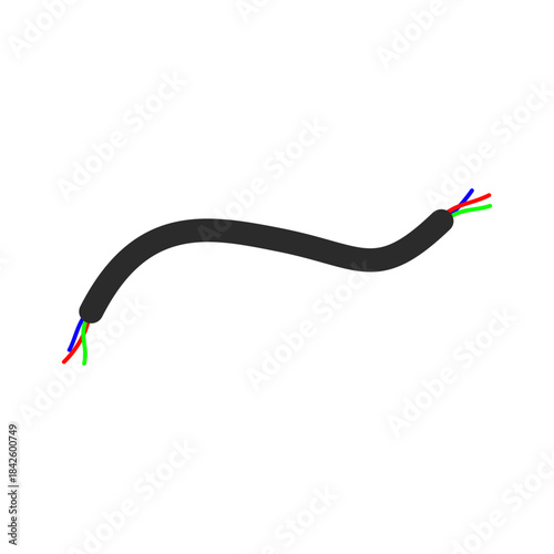 Broken Electrical Cable Illustration