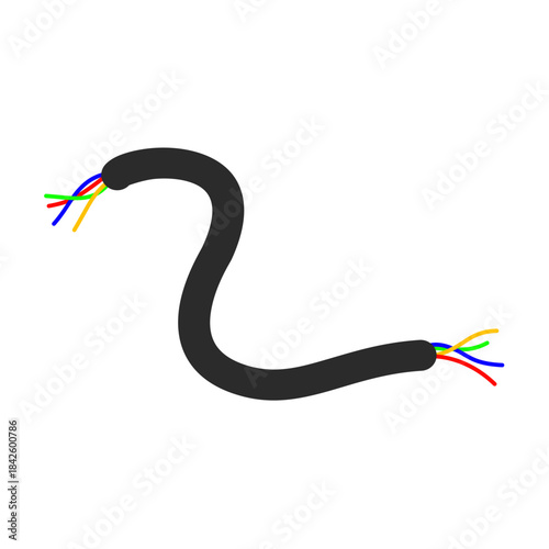 Broken Electrical Cable Illustration