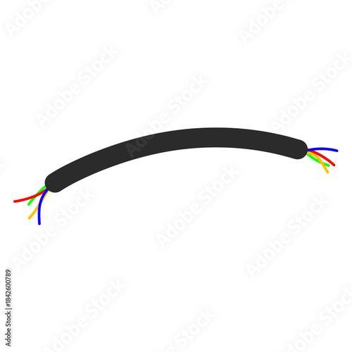 Broken Electrical Cable Illustration