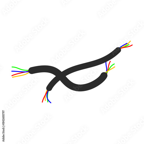 Broken Electrical Cable Illustration