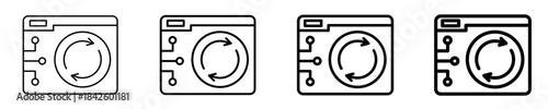 System Sync  Icon Set Different Style Collection