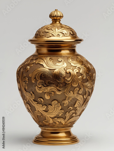 urn on a white background