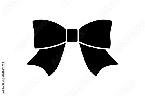 黒いリボンのアイコン