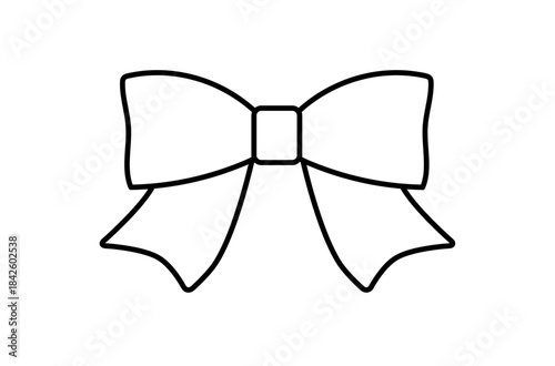 白いリボンのアイコン