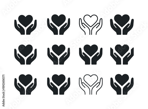 Charity Gathering Logos. Organizing a charity gathering with fri