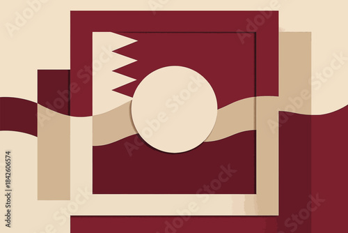 expressing modern abstract pride through flat minimalist skyline shapes