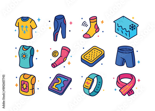 Smart Athletic Textiles. smart textiles for athletes. Colorful i