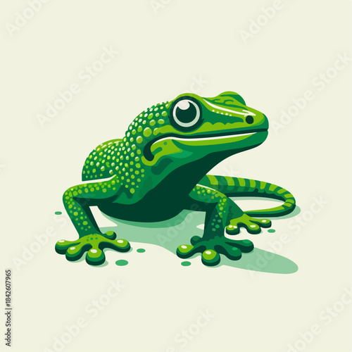 flat illustration of a lizard