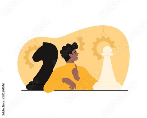 ISTJ MBTI type of personality, rational sensory logician introvert vector illustration