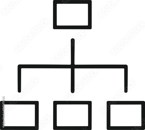 Simple black and white outline vector icon of a classic funnel with a bar chart, representing data filtering, conversion, marketing analysis, and sales process optimization.