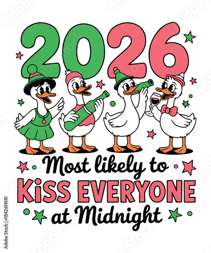 2026 most likely to kiss everyone at midnight