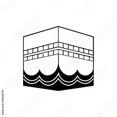 Kaaba icon symbol illustration